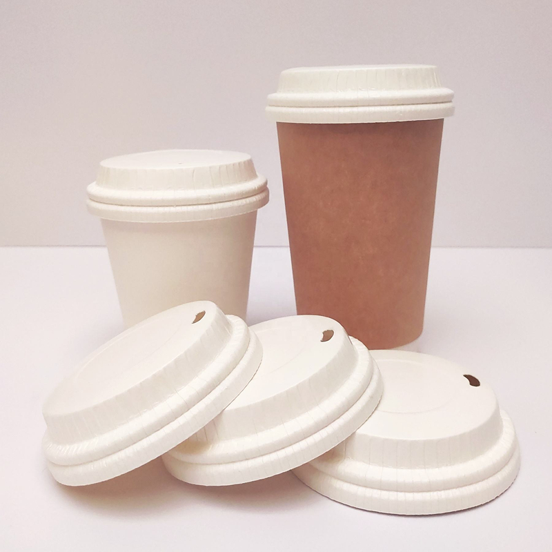 Eco-friendly Biodegradable Circular Paper Coffee Cup Lid Cover