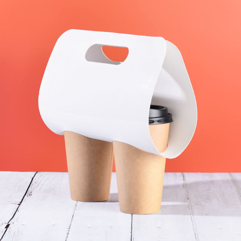 Custom Printing Logo Disposable White paper Holder