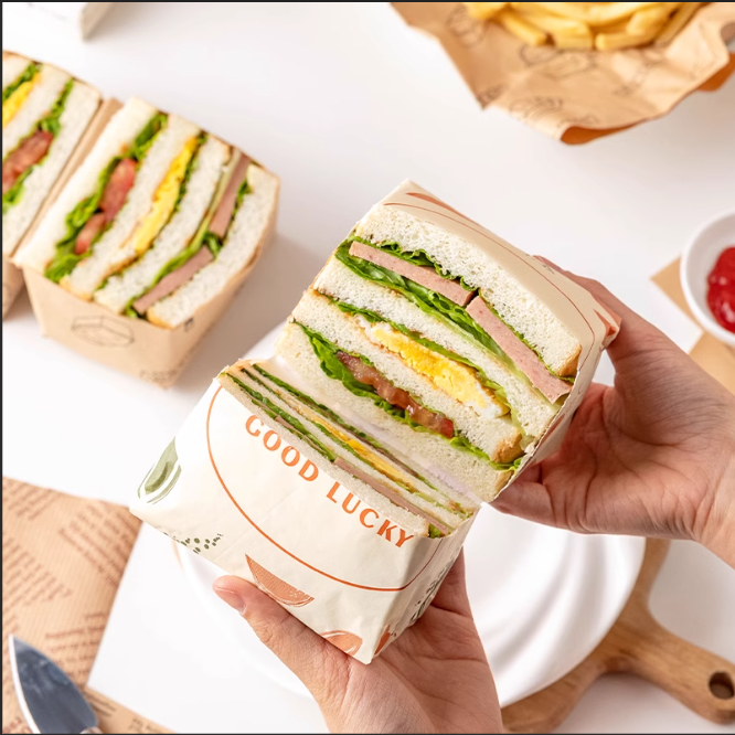 Custom Non-stick Sushi Food Wrapping Paper Printed Design Logo Colorful